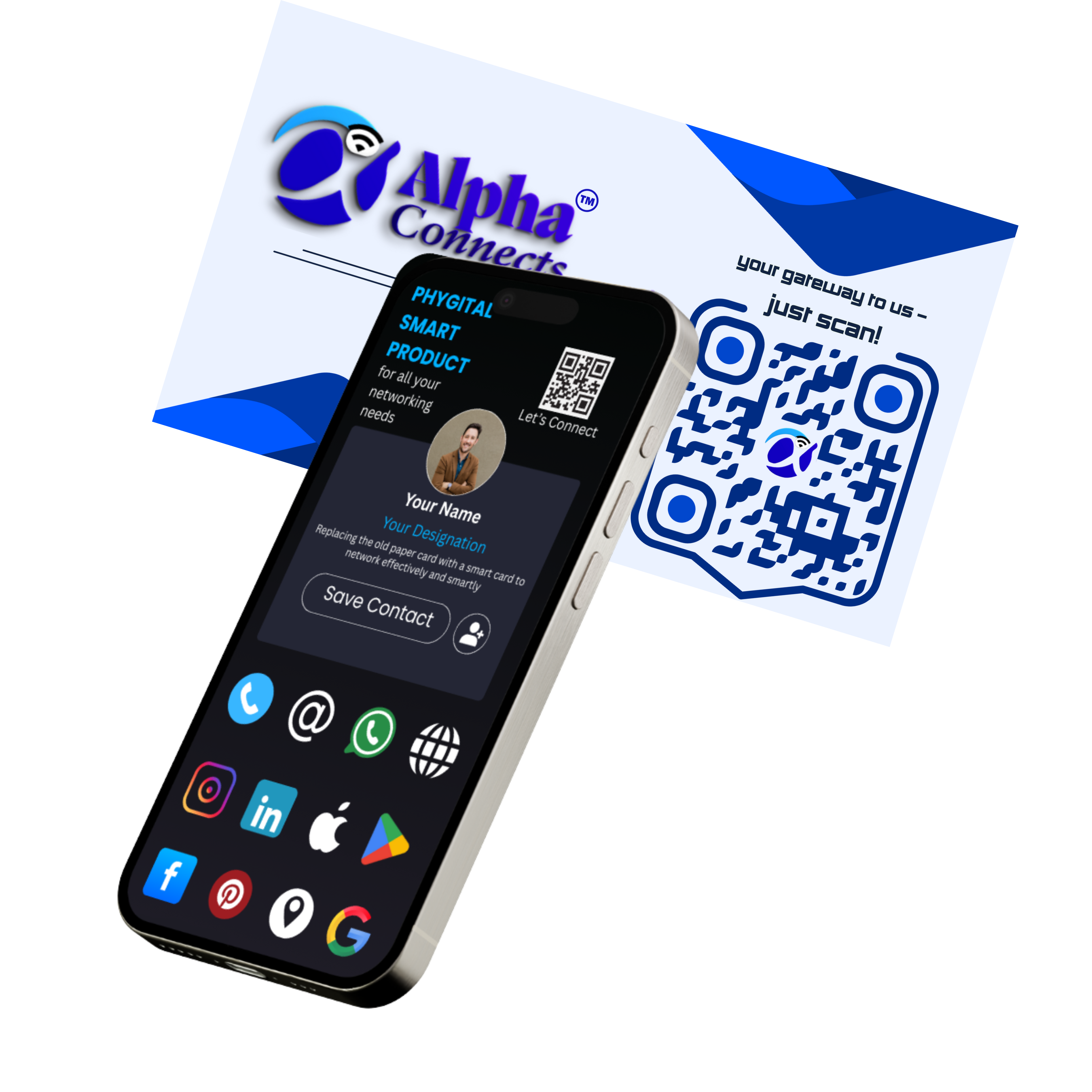 Girl showing smart card