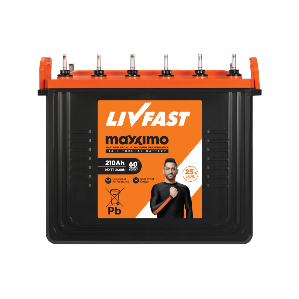 Livfast Maxximo 210Ah Tall Tubular Battery